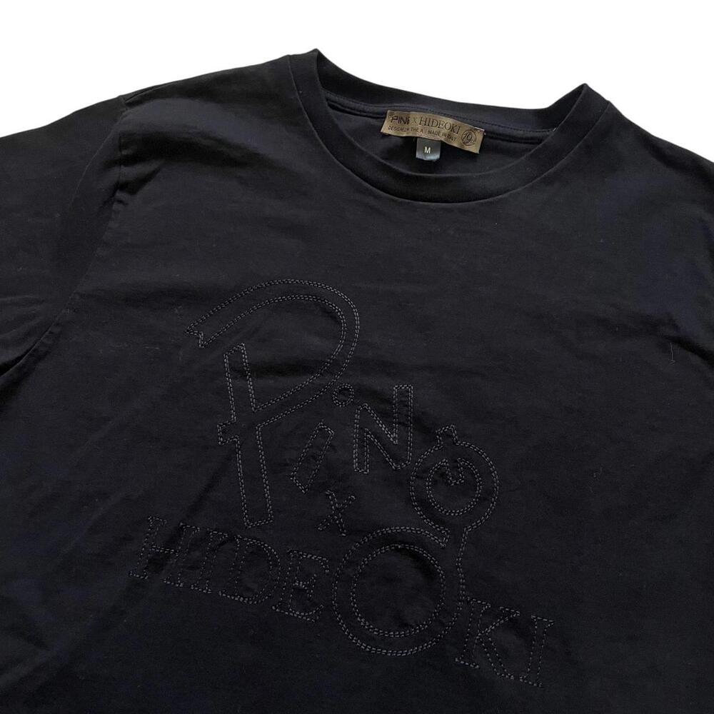 Ping x Hideoki T-Shirt Streetwear Quiet Luxury Golf Italy Black Men Size Medium